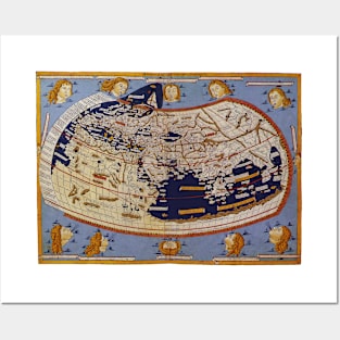 Antique Ptolemaic Old World Map by Johannes of Arnsheim Posters and Art